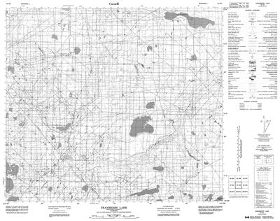 084B03 - CRANBERRY LAKE - Topographic Map