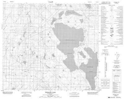 084B10 - PEERLESS LAKE - Topographic Map