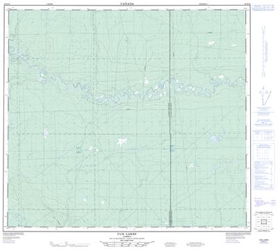 084D16 - CUB LAKES - Topographic Map