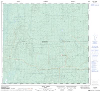 084E07 - SLOAT CREEK - Topographic Map