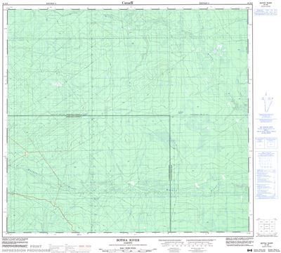 084E08 - BOTHA RIVER - Topographic Map