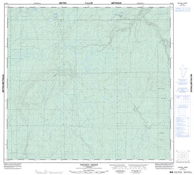 084E09 - DRYDEN CREEK - Topographic Map