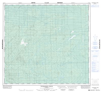 084E14 - THORDARSON CREEK - Topographic Map