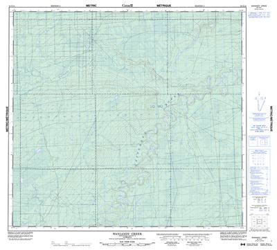 084E15 - WANIANDY CREEK - Topographic Map