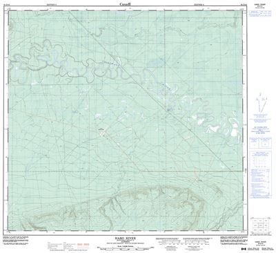 084E16 - HARO RIVER - Topographic Map