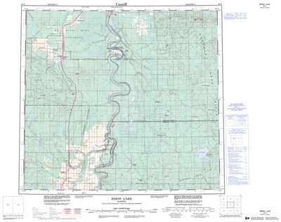 084F - BISON LAKE - Topographic Map
