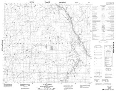 084G03 - LAFOND CREEK - Topographic Map