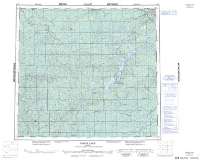 084H - NAMUR LAKE - Topographic Map