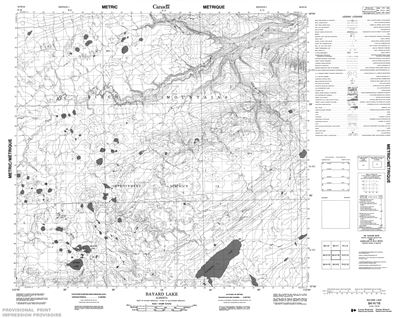 084H16 - BAYARD LAKE - Topographic Map