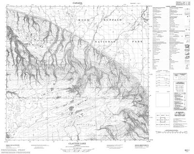 084I01 - CLAYTON LAKE - Topographic Map