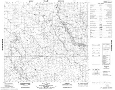 084I03 - PEEL CREEK - Topographic Map