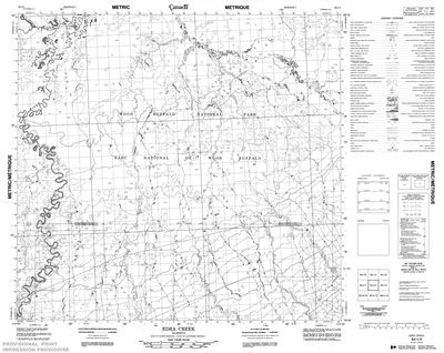 084I04 - EDRA CREEK - Topographic Map