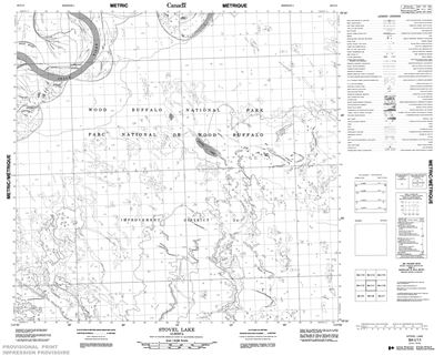 084I11 - STOVEL LAKE - Topographic Map