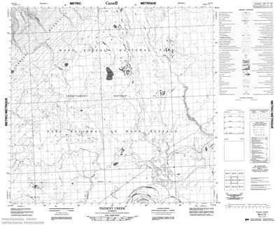 084I13 - TRIDENT CREEK - Topographic Map