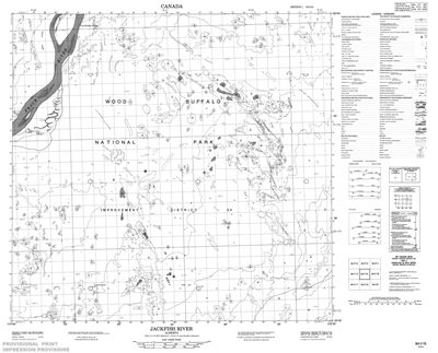 084I15 - JACKFISH RIVER - Topographic Map