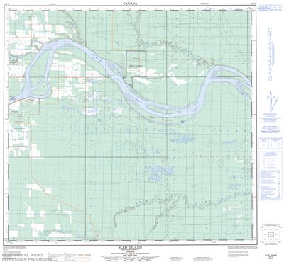 084J05 - SLED ISLAND - Topographic Map