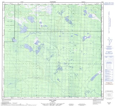 084J08 - FOX LAKE - Topographic Map