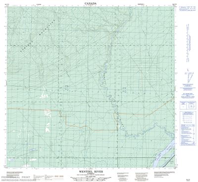 084J10 - WENTZEL RIVER - Topographic Map