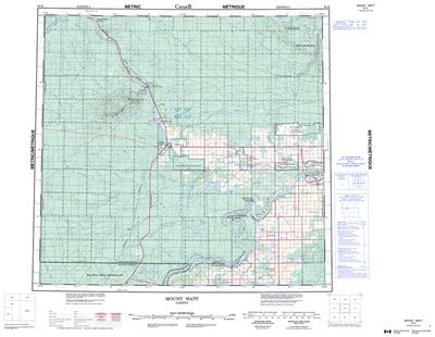 084K - MOUNT WATT - Topographic Map