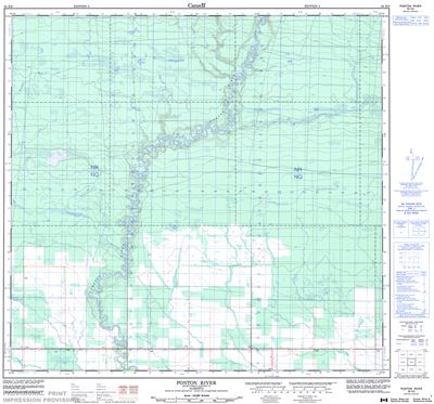 084K09 - PONTON RIVER - Topographic Map