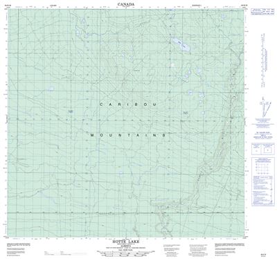 084K16 - HOTTE LAKE - Topographic Map