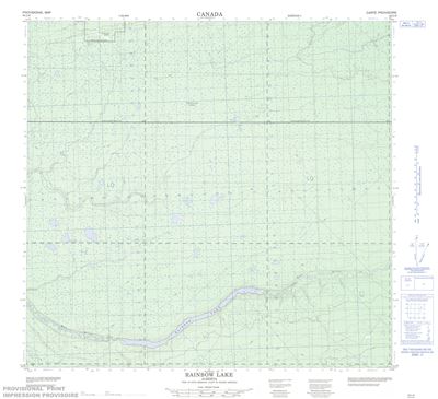 084L06 - RAINBOW LAKE - Topographic Map