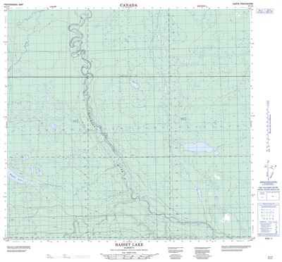 084L08 - BASSET LAKE - Topographic Map