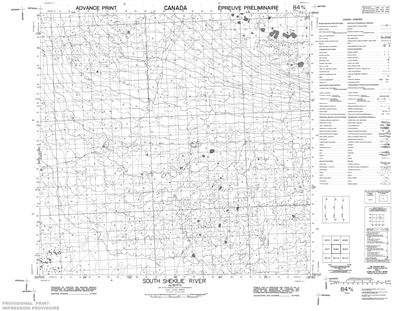 084M04 - SOUTH SHEKILIE RIVER - Topographic Map