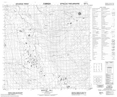 084M05 - BOOTIS HILL - Topographic Map