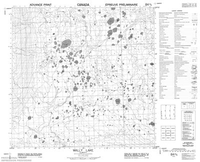 084M06 - WALLY LAKE - Topographic Map