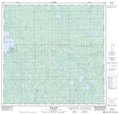 084M09 - PERT LAKE - Topographic Map