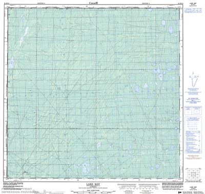 084M13 - LAKE MAY - Topographic Map