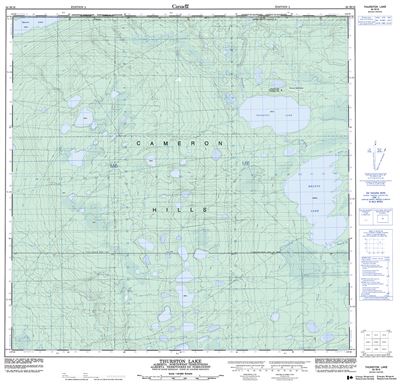 084M16 - THURSTON LAKE - Topographic Map