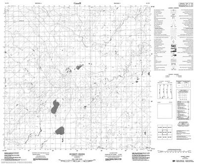 084N05 - RUSSET CREEK - Topographic Map