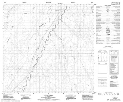 084N06 - LUTOSE CREEK - Topographic Map