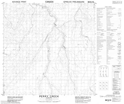 084N10 - PERRY CREEK - Topographic Map