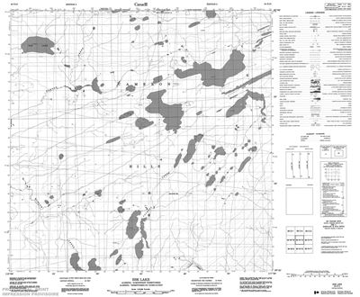 084N13 - ESK LAKE - Topographic Map