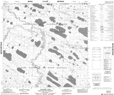 084O16 - KILOME LAKE - Topographic Map