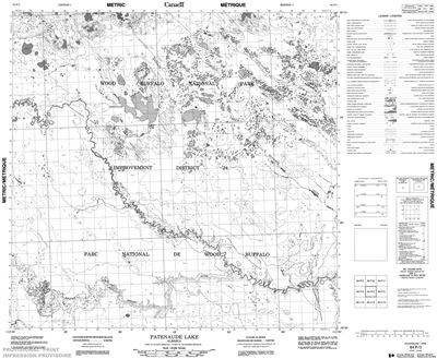 084P03 - PATENAUDE LAKE - Topographic Map