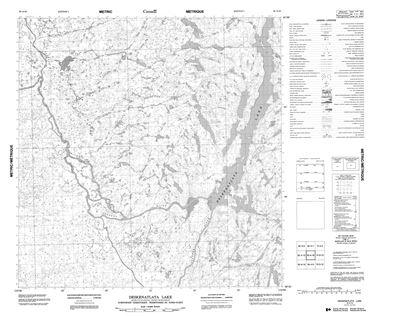 085A16 - DESKENATLATA LAKE - Topographic Map