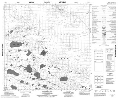 085B01 - SKILLET LAKE - Topographic Map