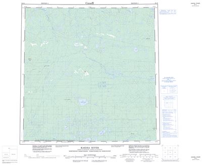 085D - KAKISA RIVER - Topographic Map