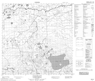 085D06 - DOGFACE LAKE - Topographic Map
