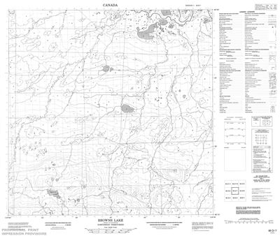 085D07 - BROWNS LAKE - Topographic Map