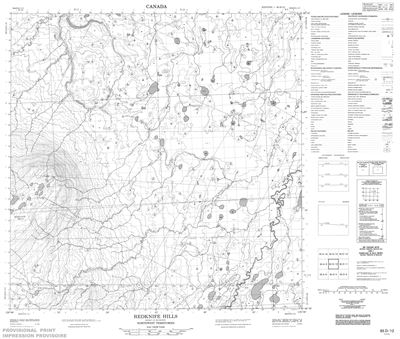 085D12 - REDKNIFE HILLS - Topographic Map