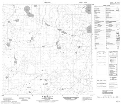 085D16 - FOETUS LAKE - Topographic Map