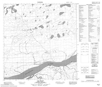 085E07 - AXE POINT - Topographic Map
