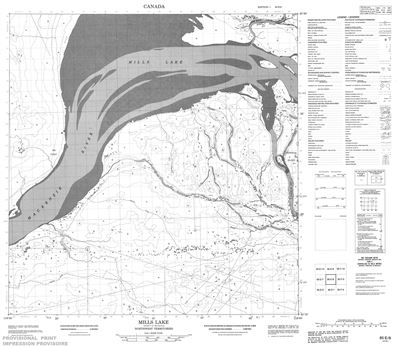 085E08 - MILLS LAKE - Topographic Map