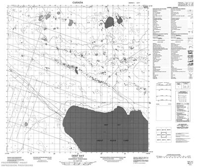 085F07 - DEEP BAY - Topographic Map