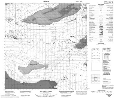 085F08 - BOULOGNE LAKE - Topographic Map